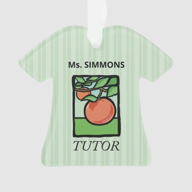 Ornamento Tutor, Professor Obrigado, Apple (Frente)
