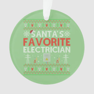 Ornamento Ugly Electrically Xmas Gift Papais noeis ama eletr