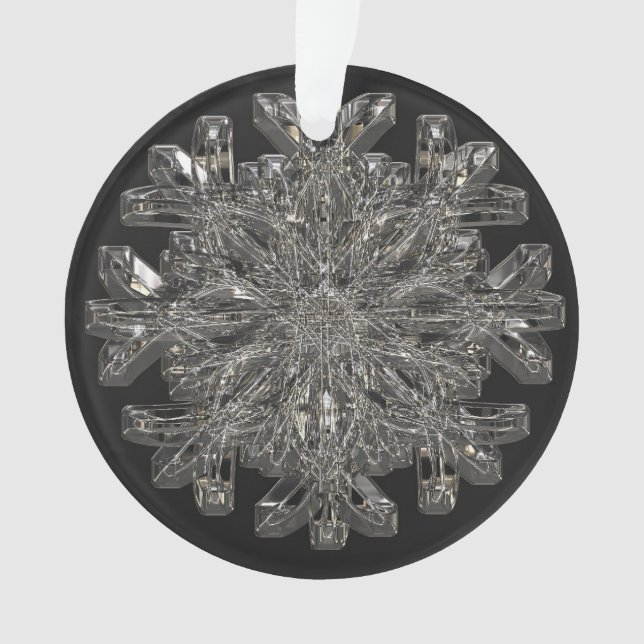 Ornamento Um belo floco de neve (Frente)