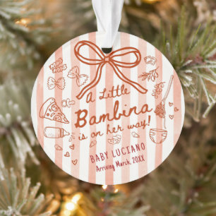 Ornamento Um pouco de Bambina Acrílico 