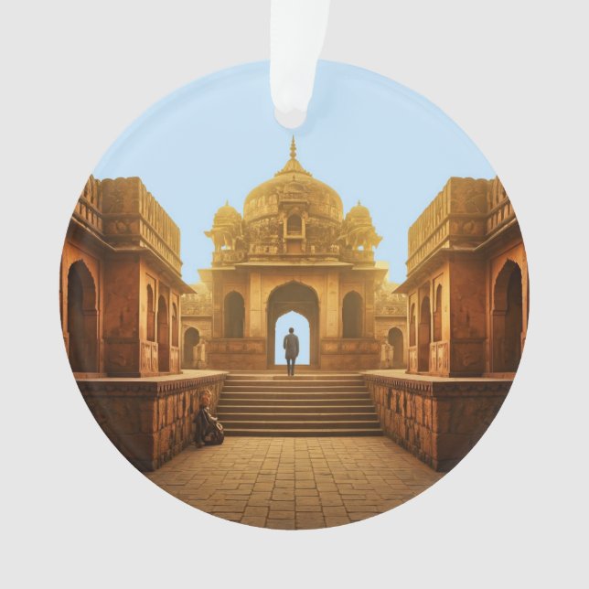 Ornamento Um vislumbre na metrópole futurista da Índia (Frente)