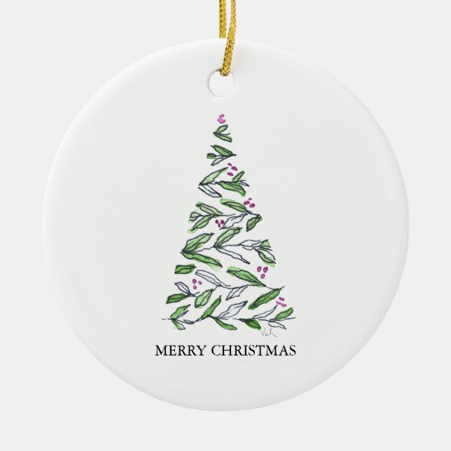 Ornamento Único das Decorações de Natal Scandi (Frente)