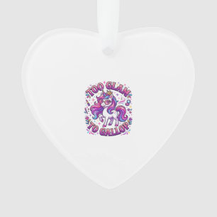 Ornamento Unicórnio Muito Glam para Galopar Impressão Comerc