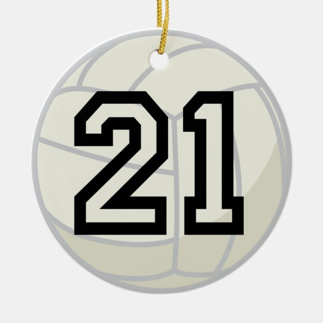 Ornamento uniforme do número 21 do jogador de (Frente)