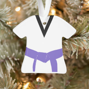Ornamento Uniforme roxo da correia das artes marciais
