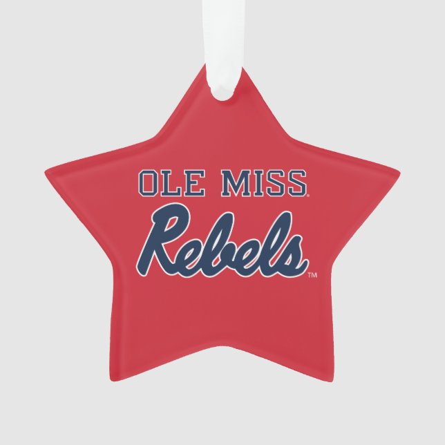 Ornamento Universidade do Mississippi | Ole Miss Rebels (Frente)