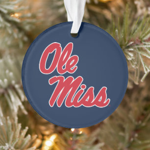 Ornamento Universidade do Mississippi   Script Ole Miss
