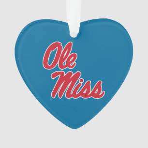 Ornamento Universidade do Mississippi   Script Ole Miss