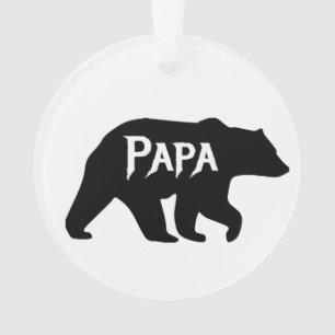 Ornamento Urso PAPA, Pai, Pai, Dia do Pai