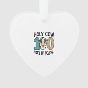 Ornamento Vaca Sagrada 100 Dias de Escola Camisa de Vaca Vin