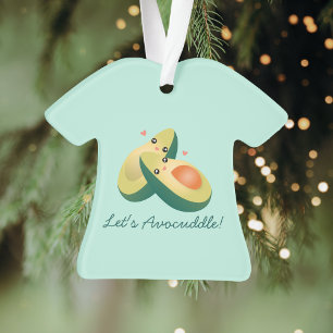 Ornamento Vamos Avocuddle Funny Cute Avocados Pun Humor