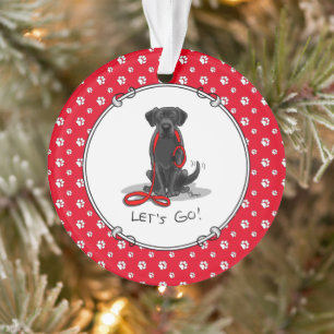 Ornamento Vamos! Black Labrador Retriever - Cachorro Bonito