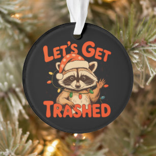 Ornamento Vamos nos Embriagar Natal Guaxinim Feral Natal