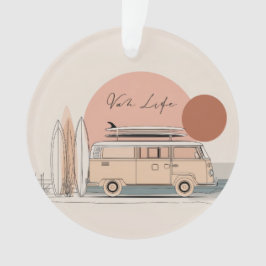 Ornamento Van Life Surf Van – Retro Beach Camper Aesthetic 