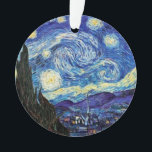 Ornamento VanGogh, Noite Estelar,<br><div class="desc">A famosa pintura de Vincent van Gogh,  Starry Night.</div>