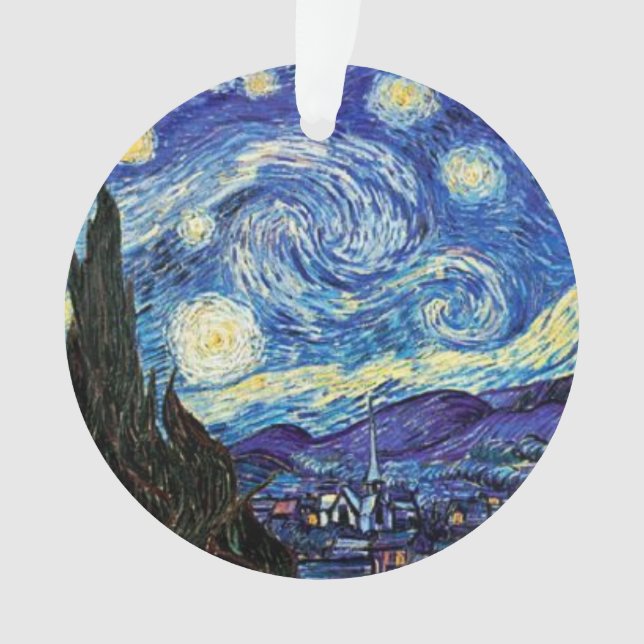 Ornamento VanGogh, Noite Estelar, (Frente)