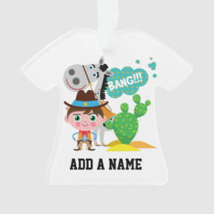 Ornamento Vaqueiro e cavalo