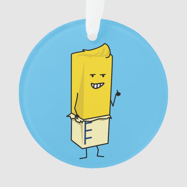 Ornamento Vara amanteigada amanteigada dos polegares felizes (Frente)