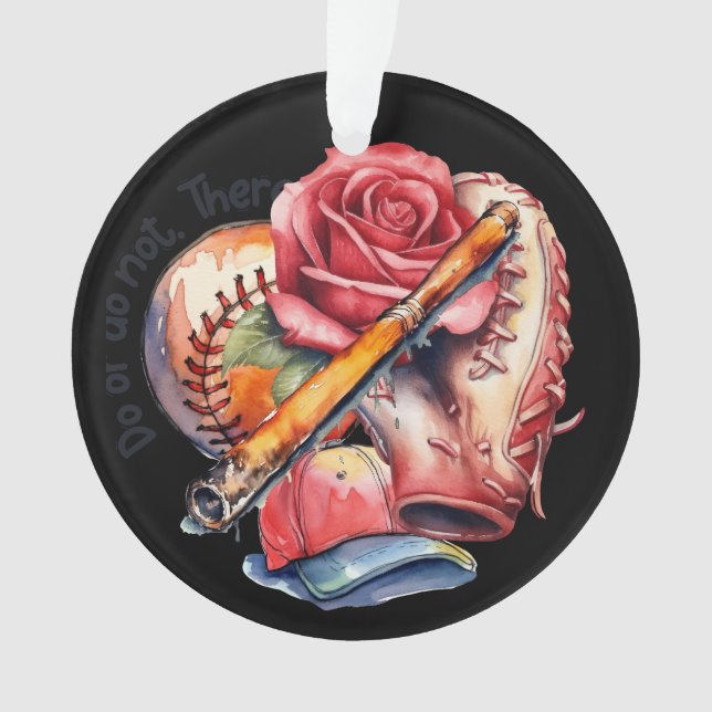 Ornamento Verão de Softball (Frente)
