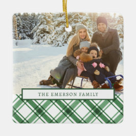 Ornamento Verde e Branco