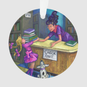 Ornamento Verificação da biblioteca para fora