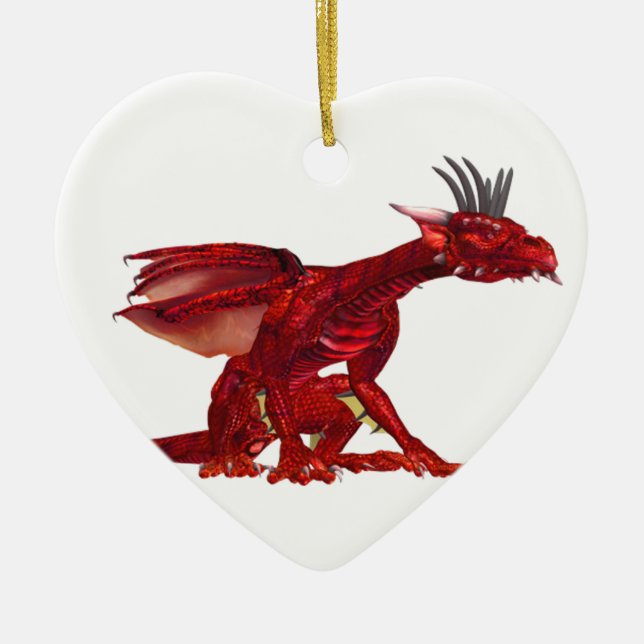 Ornamento vermelho do dragão (Frente)
