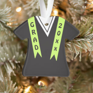 Ornamento Vestido Grad G com Cor da Faixa Personalizada no T