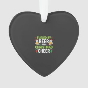 Ornamento Vetor de Cerveja de Natal Alegria Natalícia Bebida
