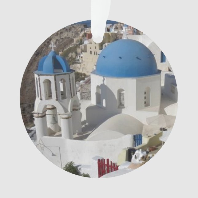 Ornamento Viagem de Grécia do Mykonos (Frente)