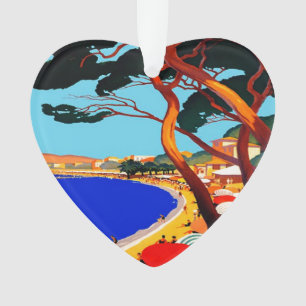 Ornamento Viagem francês Vintage Cote D'Azur