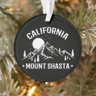Ornamento Viagem Vintage Monte Shasta Califórnia