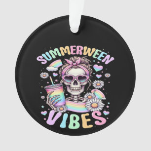 Ornamento Vibrações de Summerween Doce Menina Esqueleto Verã