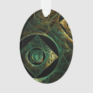 Ornamento Vibrações mágicas - Oval acrílico de Abstrato de a