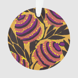 Ornamento Vibrante Estilo Maximalista com Estampa Floral Rox