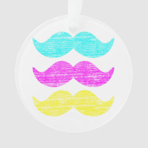 Ornamento Vibrante Padrão de Bigode CMY Sobreposto