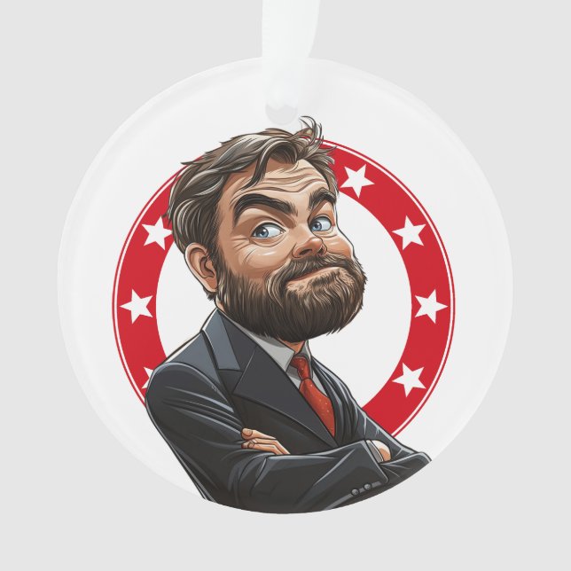 Ornamento Vice-Presidente Vance Ornament acrílico (Frente)