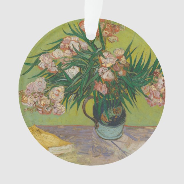 Ornamento Vincent Van Gogh Oleander pintura em flor (Frente)