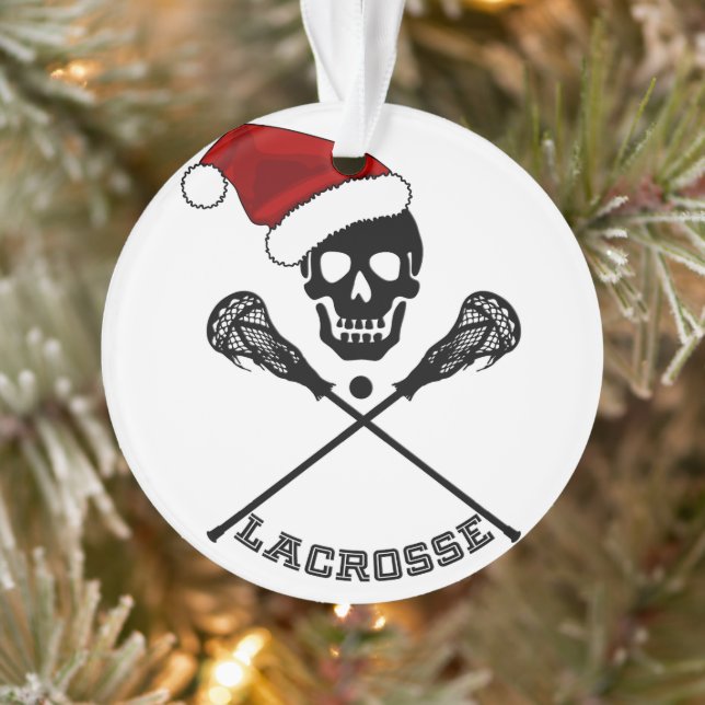 Ornamento Vinhetas de Lacrosse Natal (Árvore)