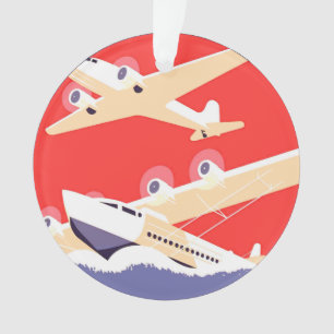 Ornamento Vintage airplanes
