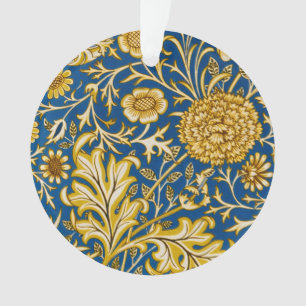 Ornamento Vintage Arte Floral Azul Cherwell de William Morri