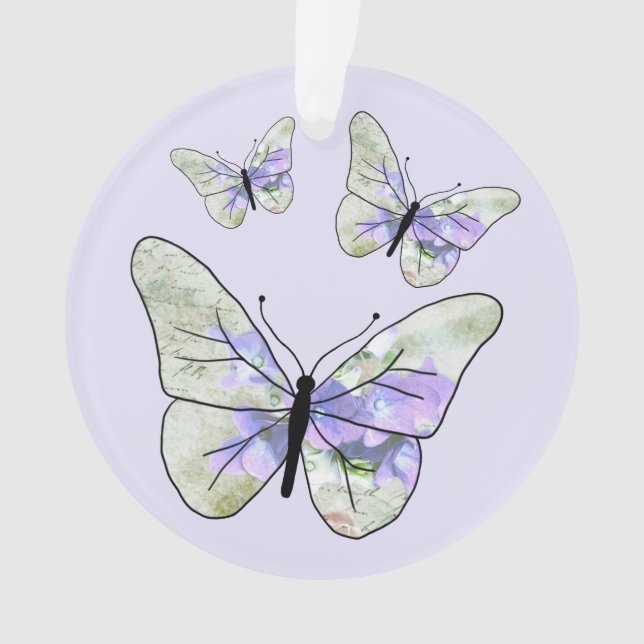Ornamento Vintage borboleta (Frente)