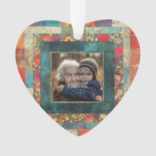 Ornamento Vintage Floral Border Frame Para Suas Fotos