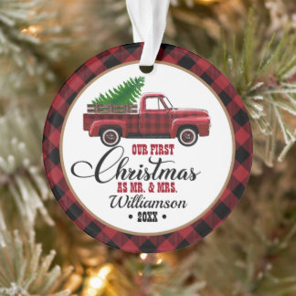 Ornamento Vintage Red Truck Nosso Natal De 1rua