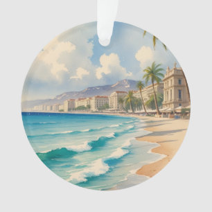 Ornamento Vintage Style Monte Carlo Beach Viagem