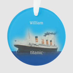 Ornamento Vintage Titanic Ocean Liner Kids Navio