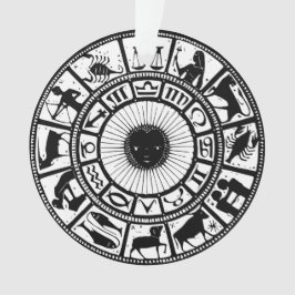 Ornamento Vintage Zodiac Wheel
