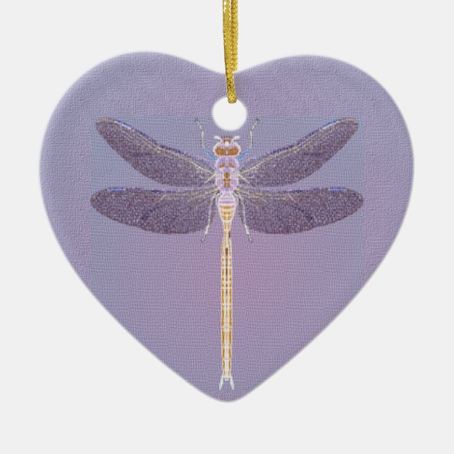 Ornamento Violet Dragonfly (Frente)