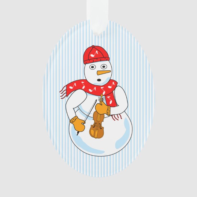 Ornamento Violin Snowman (Frente)