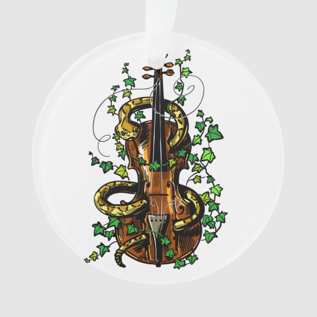 Ornamento Violino e cobra (Frente)