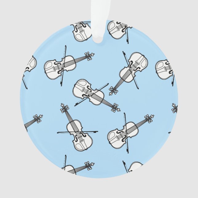 Ornamento Violinos brancos (Frente)